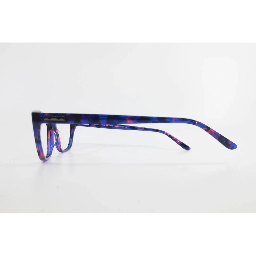 BCBGMAXAZRIA Esmee Eyeglass Frames Blue Multi Tortoise Cat Eye 54-15-140 CV